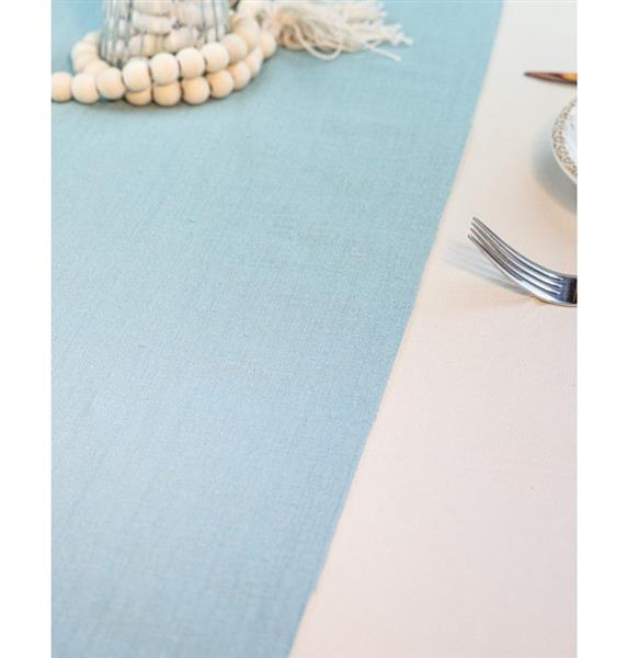 Grote foto blue haze washed cotton table runner 30cm x 5m verzamelen overige verzamelingen