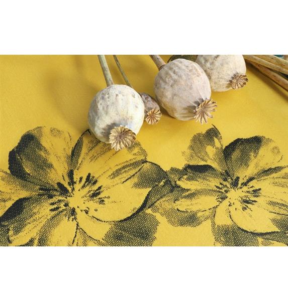 Grote foto flowers printed mustard table runner 28cm x 3m verzamelen overige verzamelingen