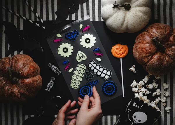 Grote foto gel pumpkin stickers mix verzamelen overige verzamelingen