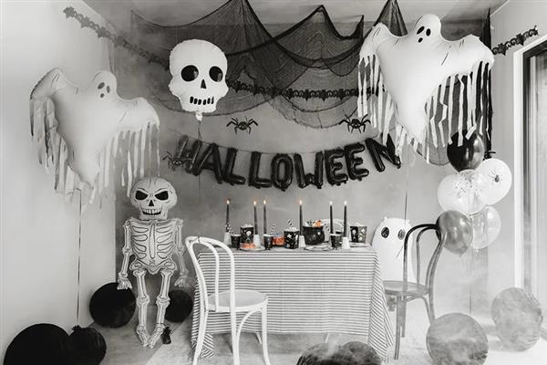Grote foto foil balloon skull 36x41 cm mix verzamelen overige verzamelingen