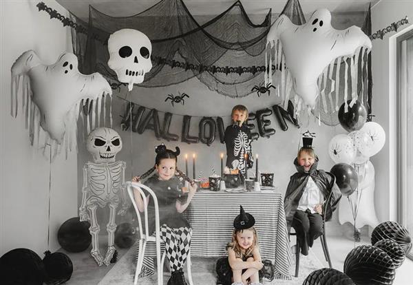 Grote foto foil balloon skull 36x41 cm mix verzamelen overige verzamelingen