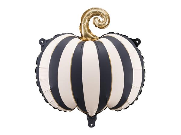 Grote foto foil balloon striped pumpkin 39x38 cm mix verzamelen overige verzamelingen