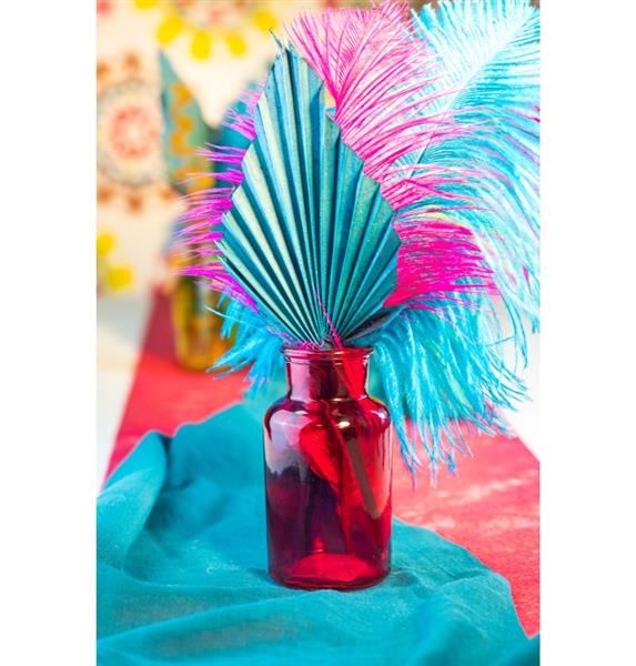 Grote foto table runner chiffon peacock blue 28cm x 3m verzamelen overige verzamelingen