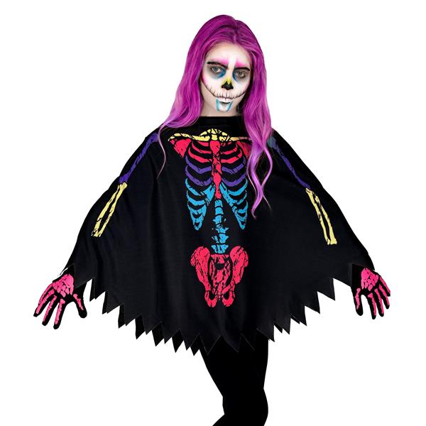 Grote foto halloween poncho gekleurd kind skelet verzamelen overige verzamelingen