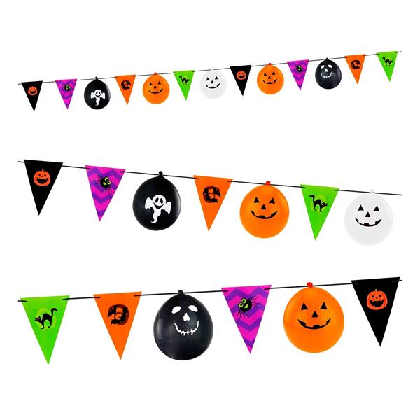 Grote foto halloween slinger gekleurd 3 6m verzamelen overige verzamelingen