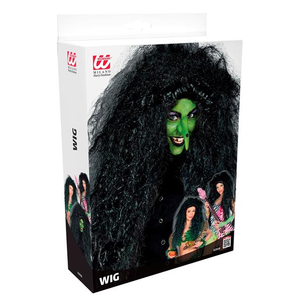 Grote foto halloween pruik zwart dames heks verzamelen overige verzamelingen