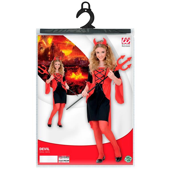 Grote foto halloween jurk rood meisje duivel verzamelen overige verzamelingen