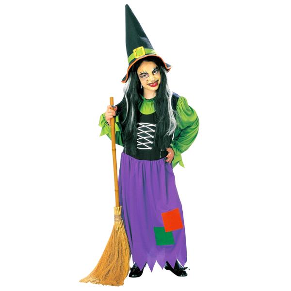 Grote foto halloween jurk paars groen meisje heks verzamelen overige verzamelingen