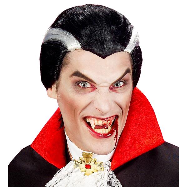 Grote foto halloween pruik wit zwart heren vampier verzamelen overige verzamelingen