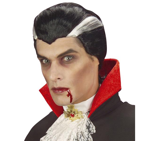 Grote foto halloween pruik wit zwart heren vampier verzamelen overige verzamelingen