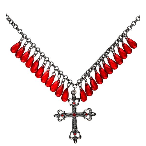 Grote foto halloween ketting rood kruis verzamelen overige verzamelingen