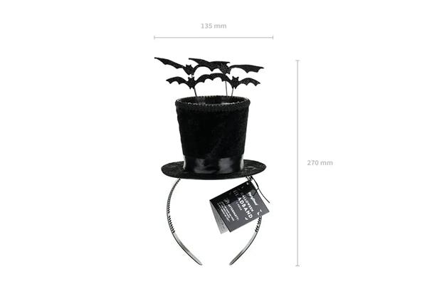 Grote foto cylinder headband with bats 19x26 cm black verzamelen overige verzamelingen