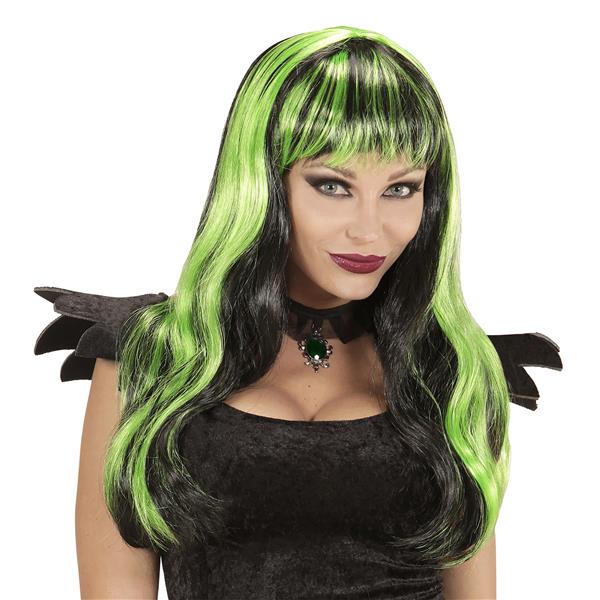 Grote foto halloween pruik zwart groen verzamelen overige verzamelingen