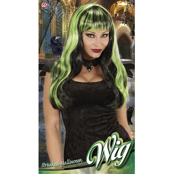 Grote foto halloween pruik zwart groen verzamelen overige verzamelingen