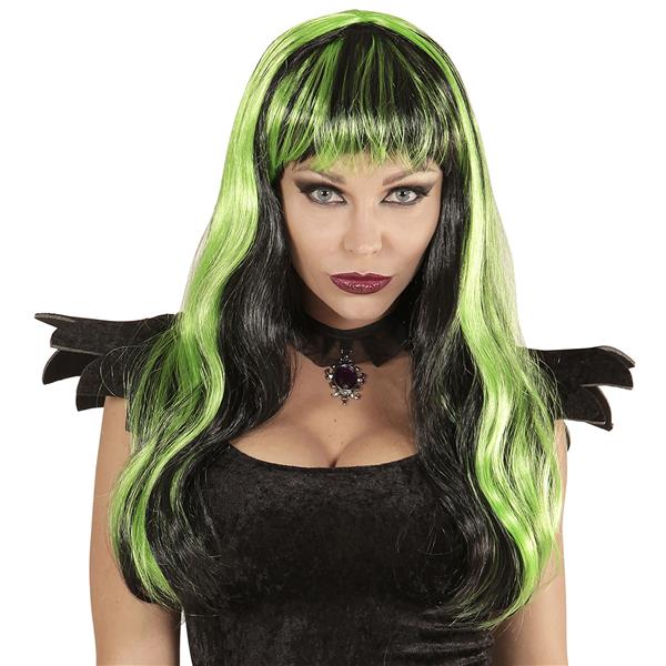 Grote foto halloween pruik zwart groen verzamelen overige verzamelingen