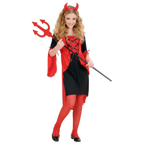 Grote foto halloween jurk rood meisje duivel verzamelen overige verzamelingen