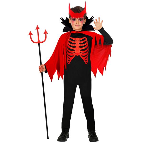Grote foto halloween kostuum zwart rood jongen duivel verzamelen overige verzamelingen