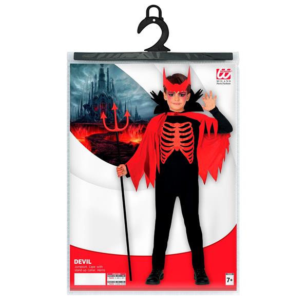Grote foto halloween kostuum zwart rood jongen duivel verzamelen overige verzamelingen