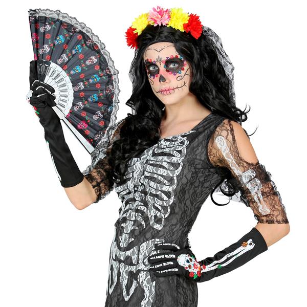 Grote foto dia de los muertos handschoenen 40cm verzamelen overige verzamelingen