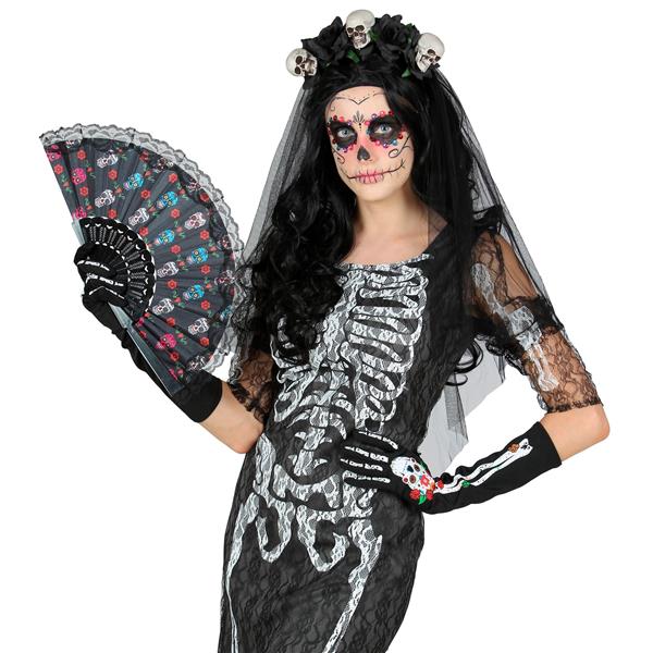 Grote foto dia de los muertos handschoenen 40cm verzamelen overige verzamelingen