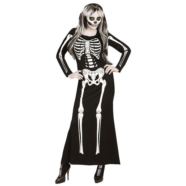 Grote foto halloween kostuum wit zwart dames skelet verzamelen overige verzamelingen