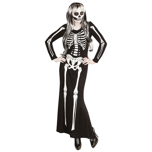 Grote foto halloween kostuum wit zwart dames skelet verzamelen overige verzamelingen