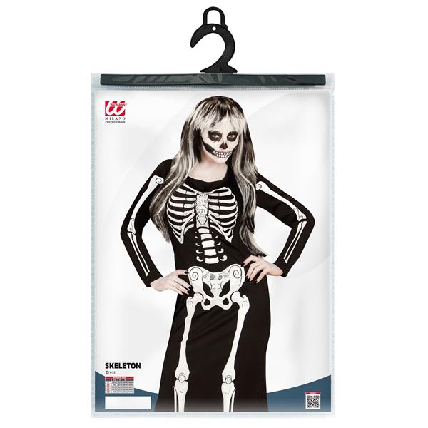 Grote foto halloween kostuum wit zwart dames skelet verzamelen overige verzamelingen