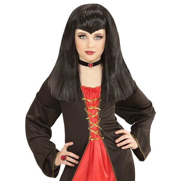 Grote foto halloween pruik zwart vampier verzamelen overige verzamelingen