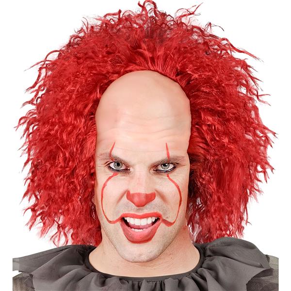 Grote foto halloween pruik rood clown krullen verzamelen overige verzamelingen