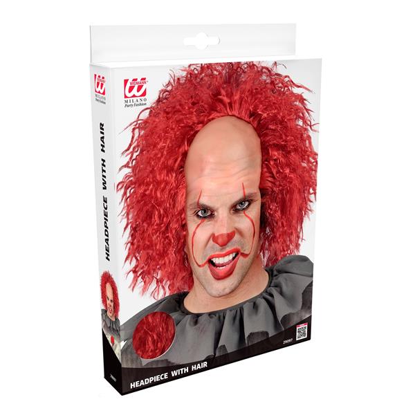 Grote foto halloween pruik rood clown krullen verzamelen overige verzamelingen
