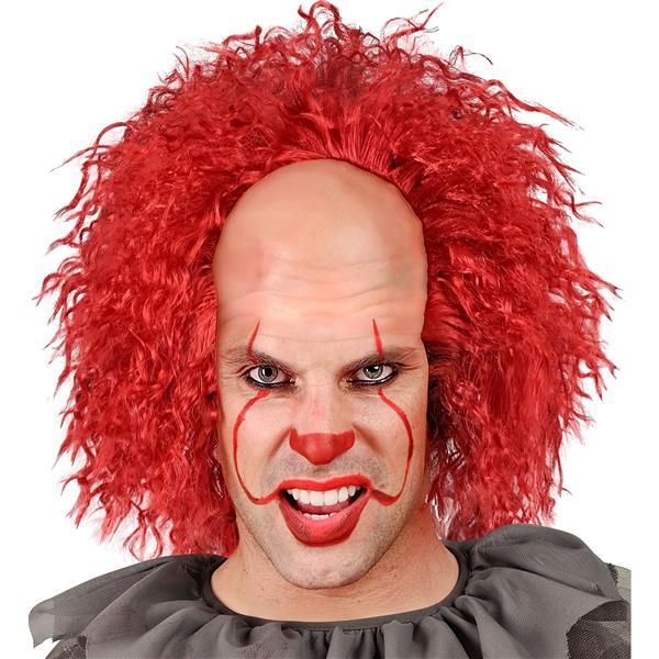 Grote foto halloween pruik rood clown krullen verzamelen overige verzamelingen