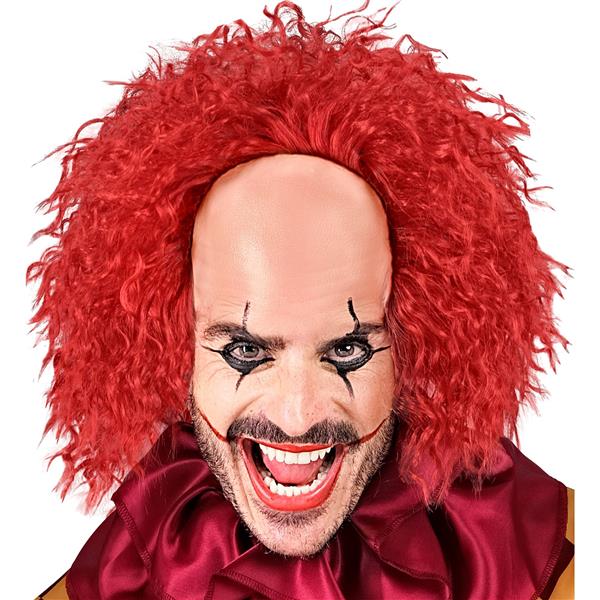 Grote foto halloween pruik rood clown krullen verzamelen overige verzamelingen