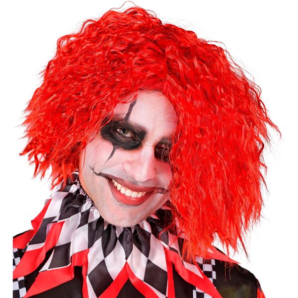 Grote foto halloween pruik rood krullen clown verzamelen overige verzamelingen