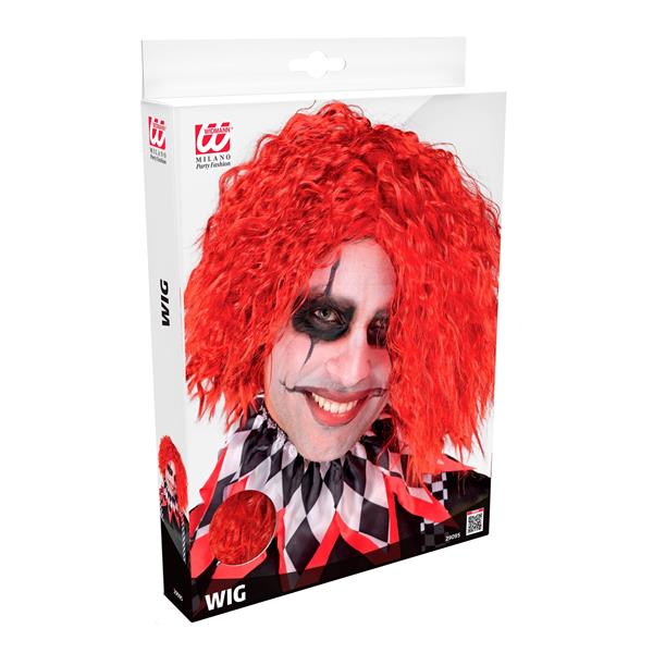 Grote foto halloween pruik rood krullen clown verzamelen overige verzamelingen