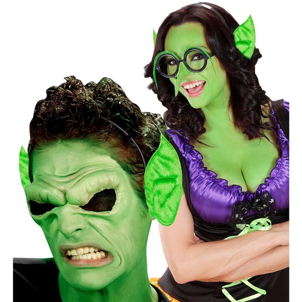 Grote foto halloween haarband groen oren verzamelen overige verzamelingen