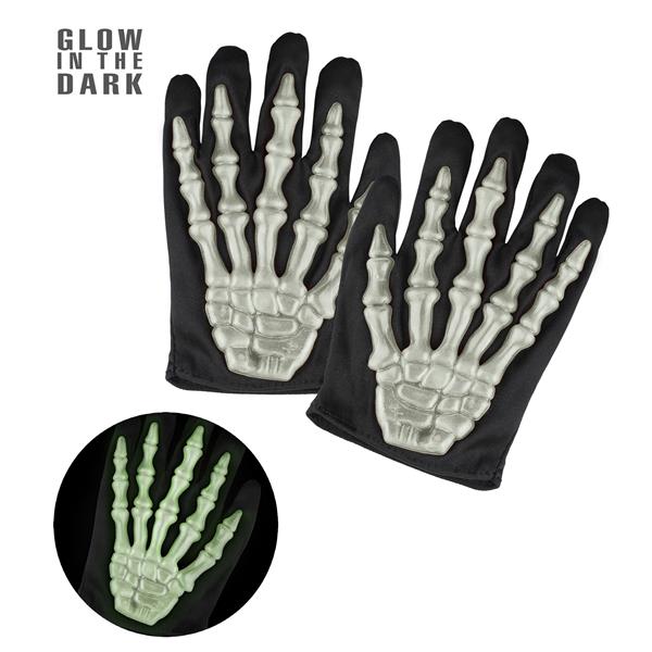 Grote foto halloween handschoenen zwart wit skelet verzamelen overige verzamelingen