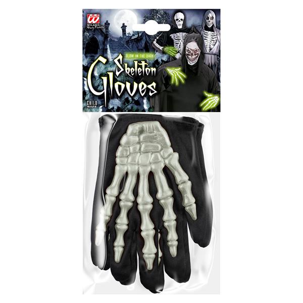 Grote foto halloween handschoenen zwart wit skelet verzamelen overige verzamelingen
