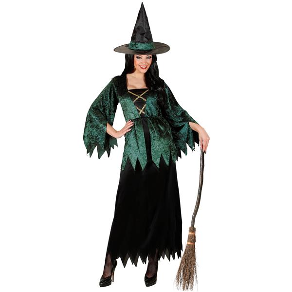 Grote foto halloween jurk groen dames heks verzamelen overige verzamelingen