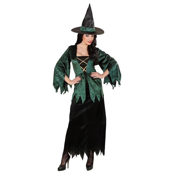 Grote foto halloween jurk groen dames heks verzamelen overige verzamelingen