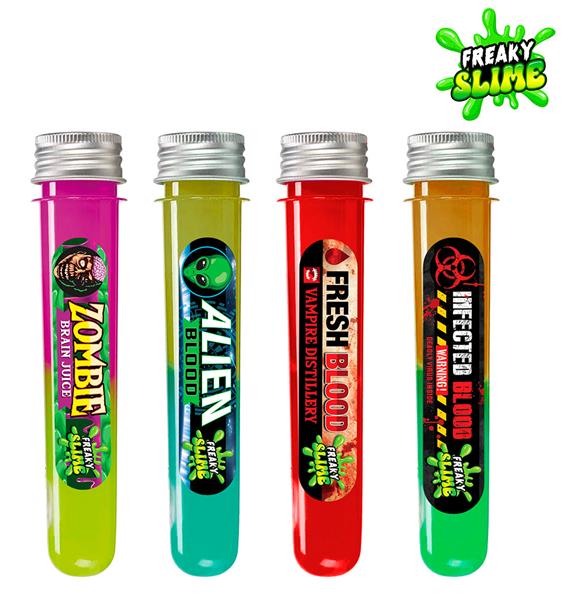 Grote foto box 24 assorted test tubes with slime verzamelen overige verzamelingen