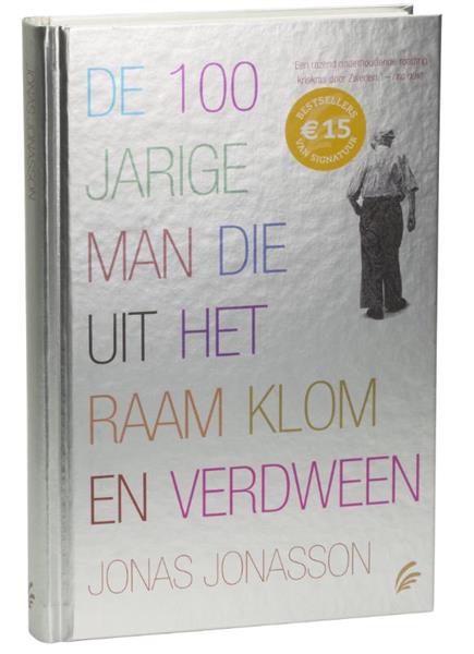 Grote foto de 100 jarige man die uit het raam klom en verdween boeken overige boeken