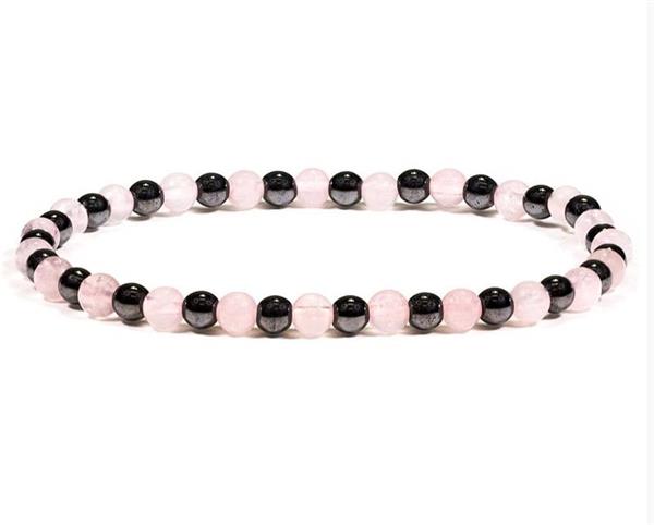 Grote foto armband hematine rozenkwarts 19 cm verzamelen overige verzamelingen