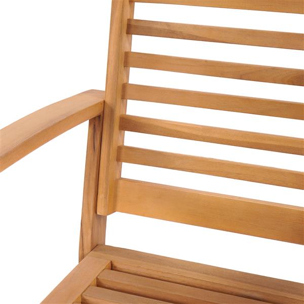 Grote foto vidaxl tuinstoelen 2 pcs bruin 60 x 65 x 76.5 cm massief teakhout tuin en terras tuinmeubelen