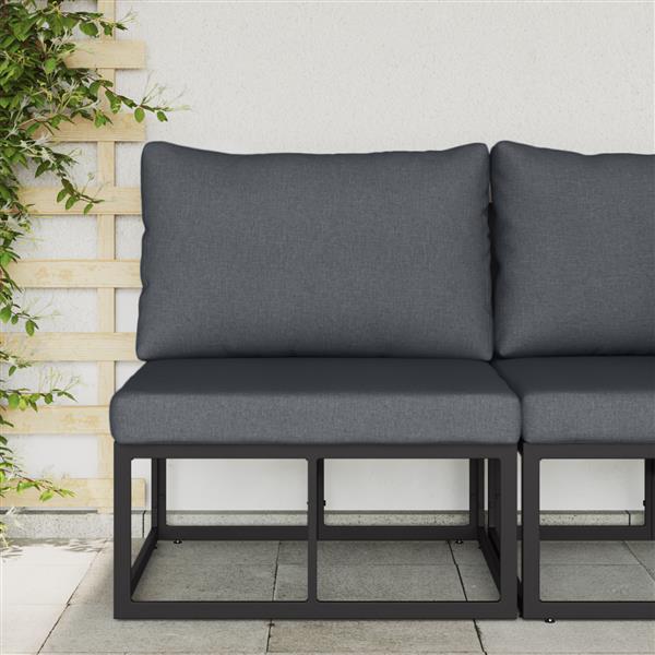 Grote foto vidaxl buitenmeubelsets met kussen met kussen zwart en anthraciet tuin en terras tuinmeubelen