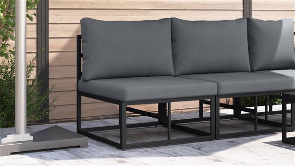 Grote foto vidaxl buitenmeubelsets met kussen met kussen zwart en anthraciet tuin en terras tuinmeubelen
