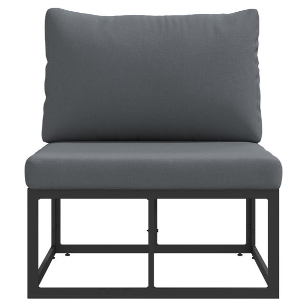 Grote foto vidaxl buitenmeubelsets met kussen met kussen zwart en anthraciet tuin en terras tuinmeubelen
