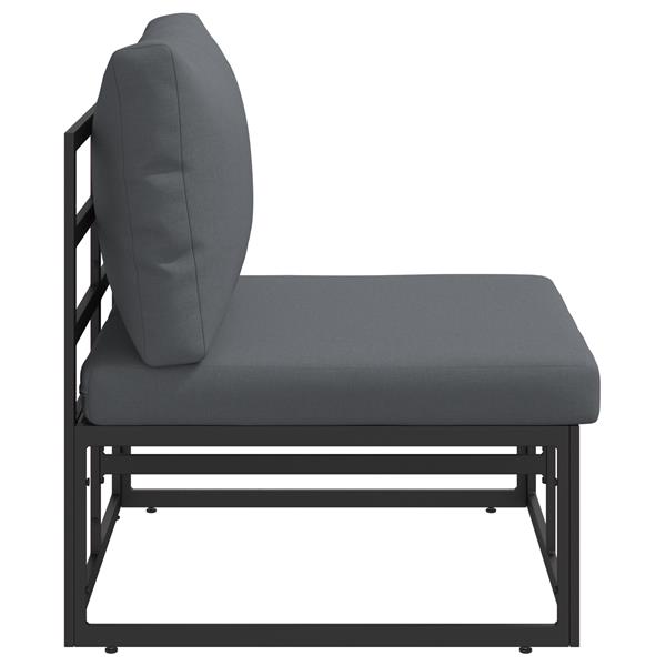 Grote foto vidaxl buitenmeubelsets met kussen met kussen zwart en anthraciet tuin en terras tuinmeubelen
