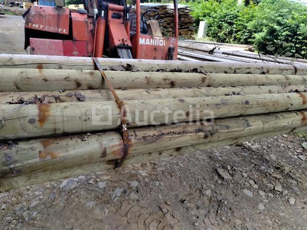 Grote foto geautoclaveerde sparrenstammen diameter 14 agrarisch algemeen