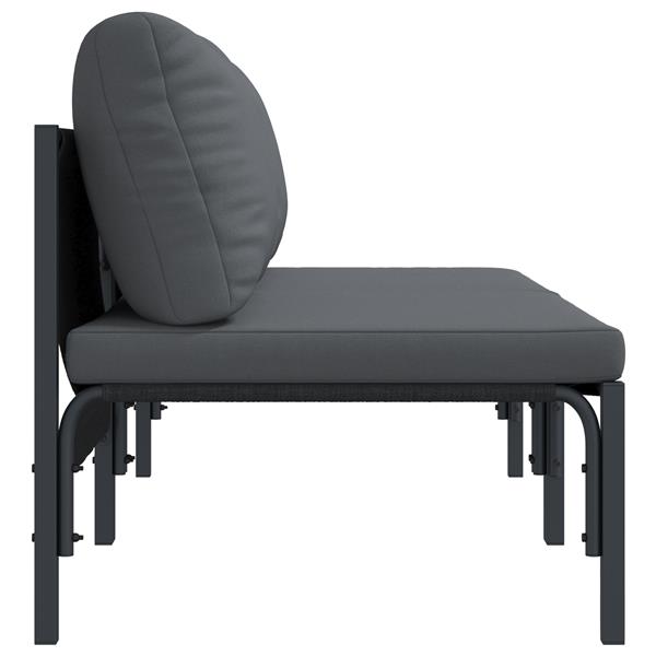 Grote foto vidaxl buitenmeubelsets met kussen met kussen 2 pcs antraciet tuin en terras tuinmeubelen