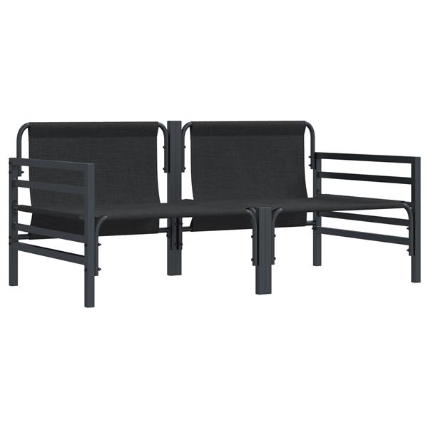 Grote foto vidaxl buitenmeubelsets met kussen met kussen 2 pcs antraciet tuin en terras tuinmeubelen